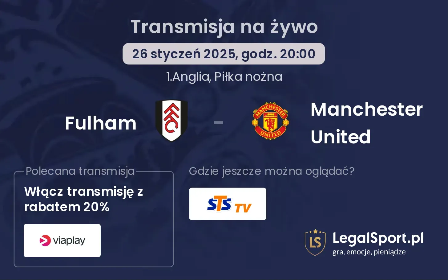 Fulham - Manchester United gdzie oglądać?