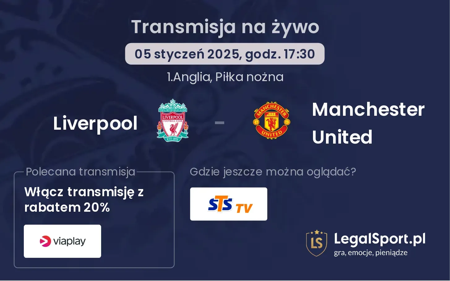 Liverpool - Manchester United gdzie oglądać?