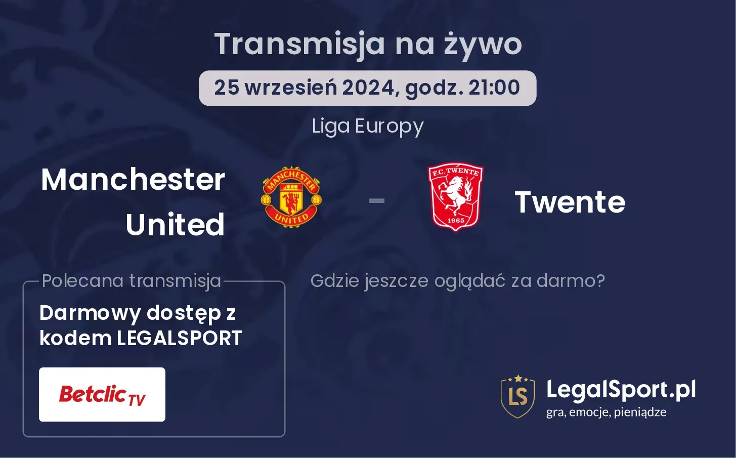 Manchester United - Twente transmisja na żywo