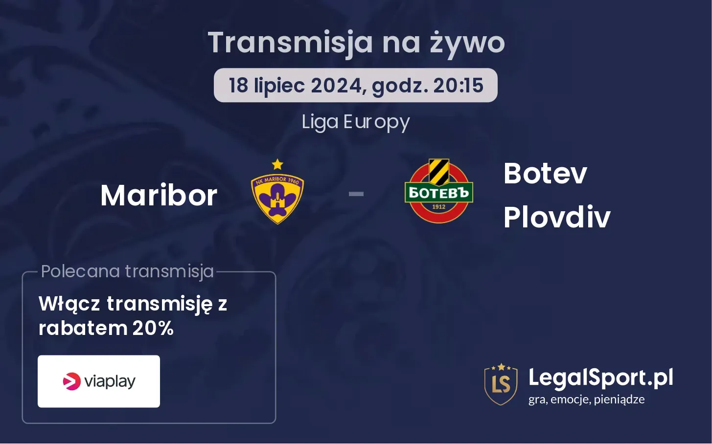 Maribor - Botev Plovdiv transmisja na żywo