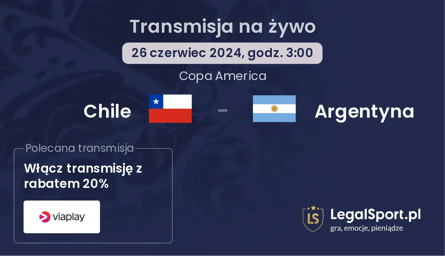 Chile - Argentyna transmisja na żywo