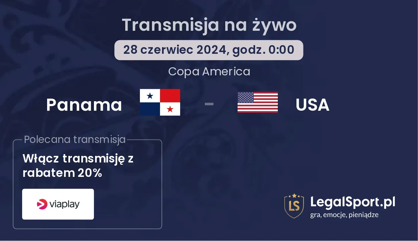 Panama - USA transmisja na żywo