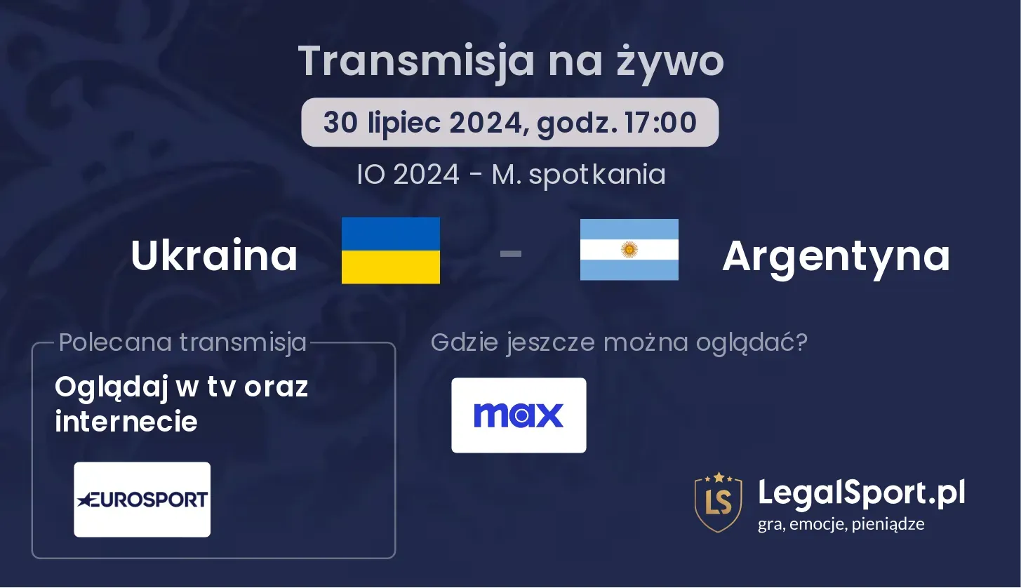 Ukraina - Argentyna transmisja na żywo