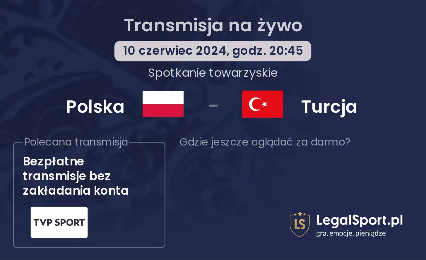 Polska - Turcja transmisja na żywo