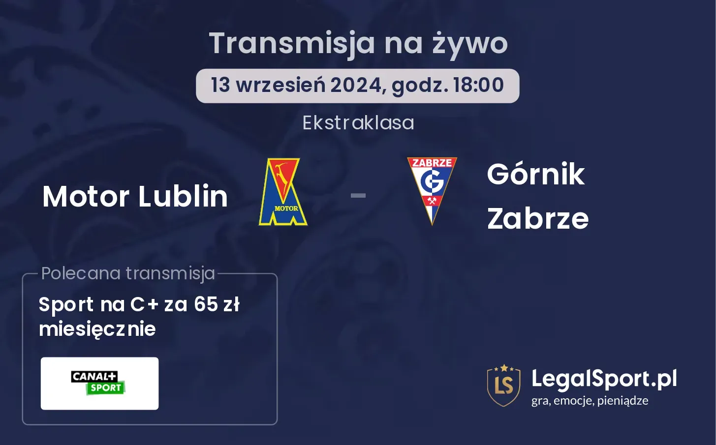 Motor Lublin - Górnik Zabrze transmisja na żywo