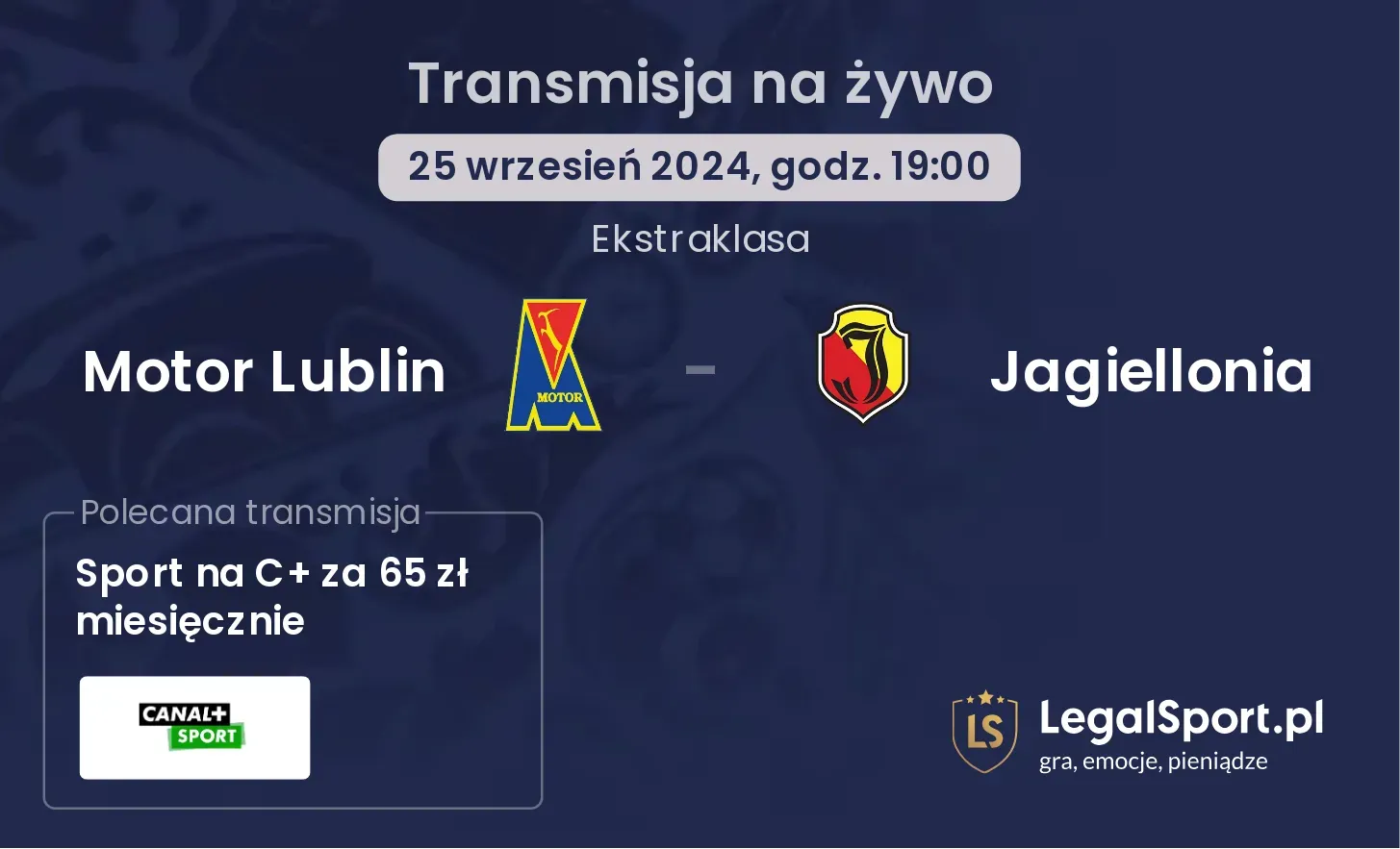 Motor Lublin - Jagiellonia transmisja na żywo