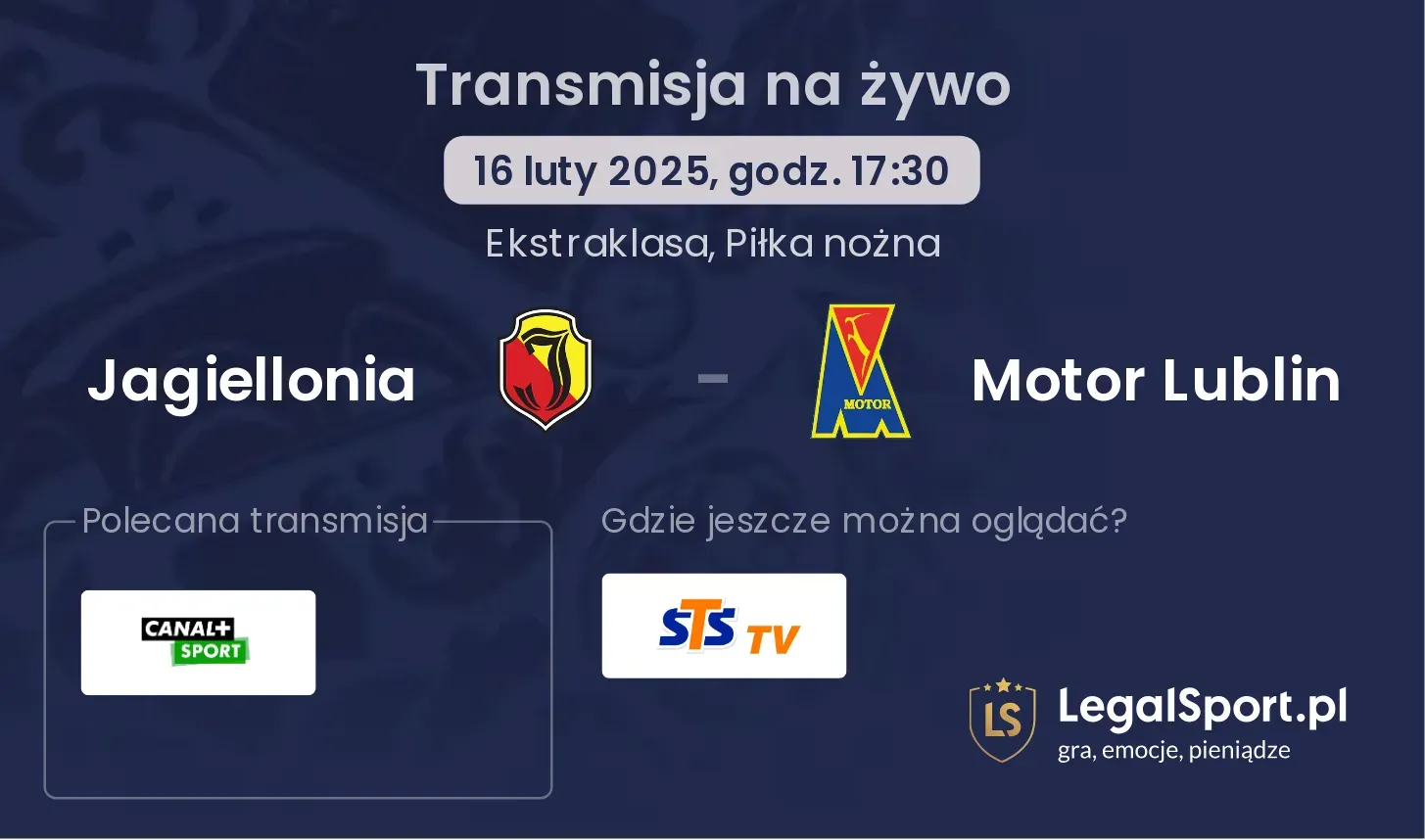 Motor Lublin - Jagiellonia gdzie oglądać? 25.09, godz. 19:00