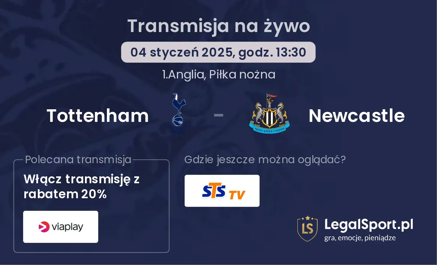 Tottenham - Newcastle gdzie oglądać?