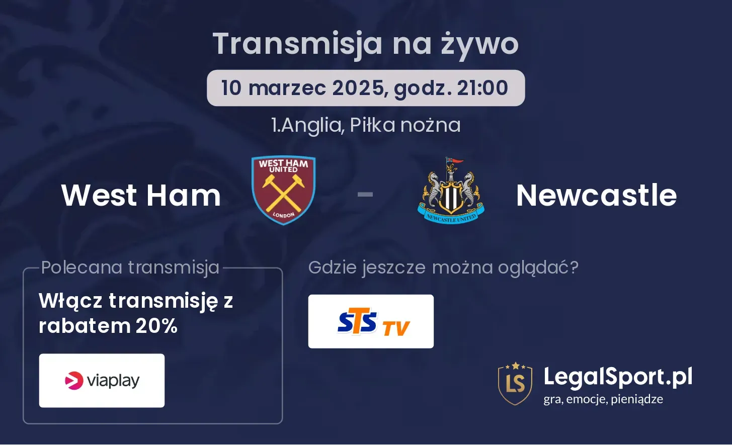 West Ham - Newcastle gdzie oglądać?