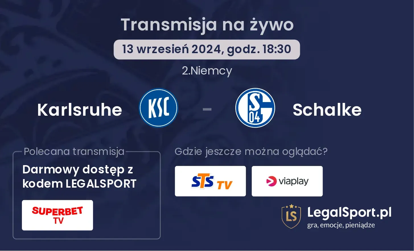 Karlsruhe - Schalke transmisja na żywo