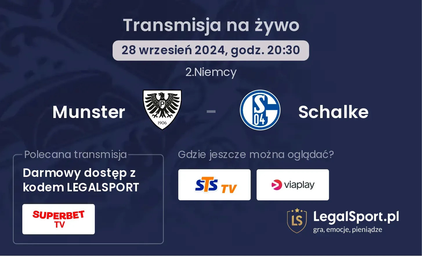 Munster - Schalke transmisja na żywo