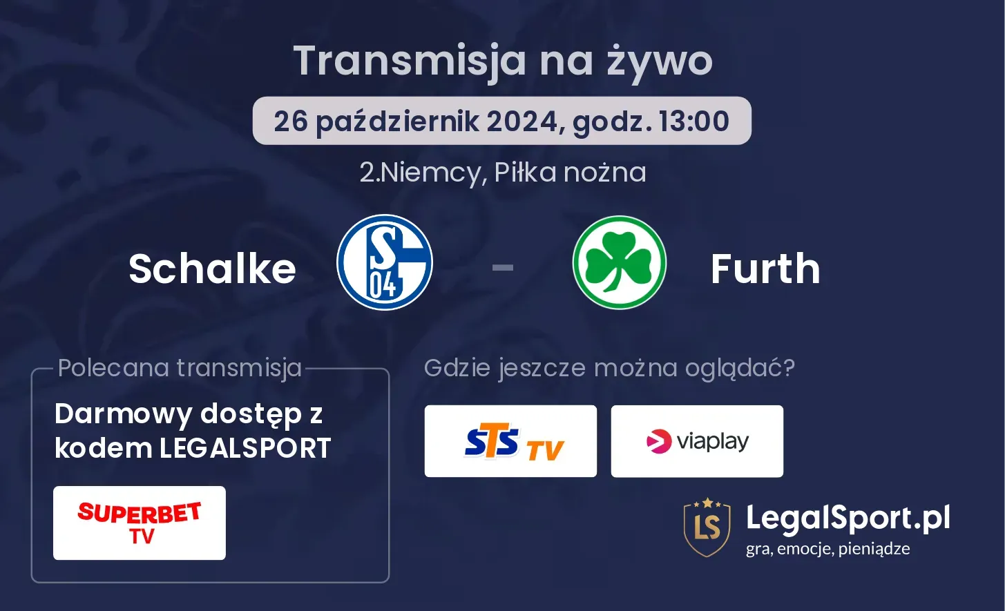 Schalke - Furth transmisja na żywo