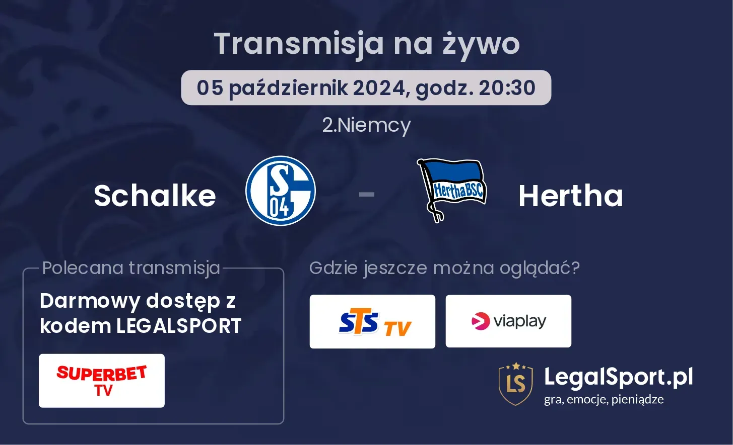 Schalke - Hertha transmisja na żywo