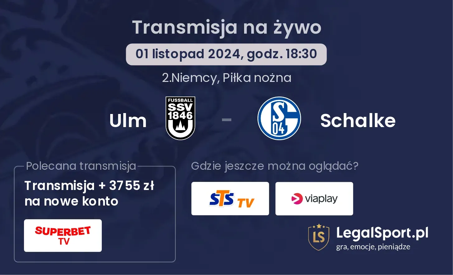 Ulm - Schalke transmisja na żywo