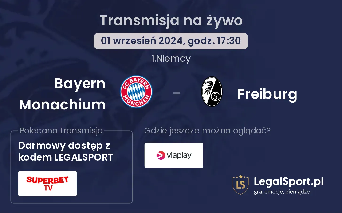 Bayern Monachium - Freiburg transmisja na żywo