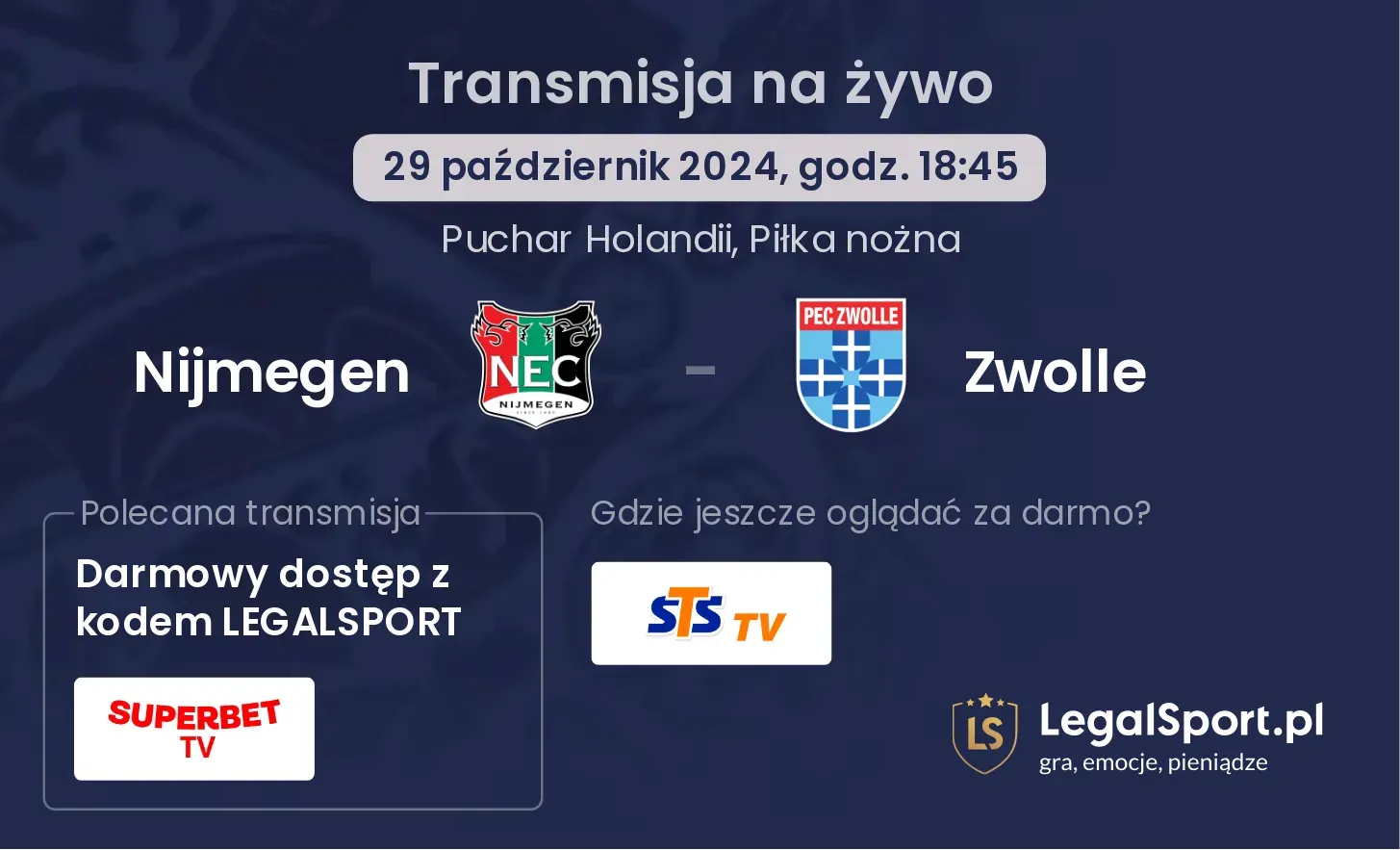 Nijmegen - Zwolle transmisja na żywo