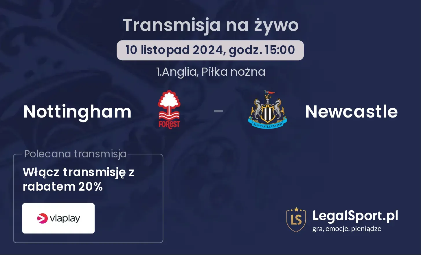 Nottingham - Newcastle transmisja na żywo