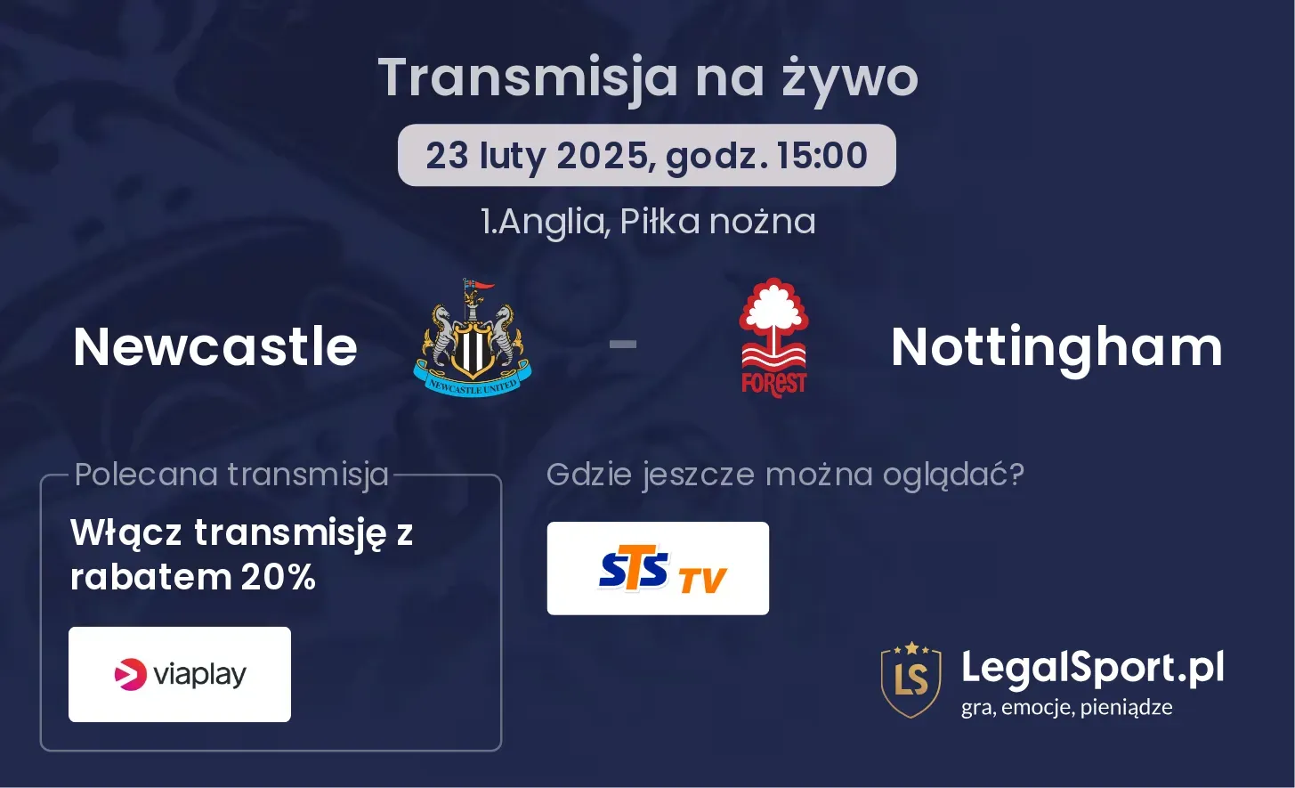 Newcastle - Nottingham gdzie oglądać?