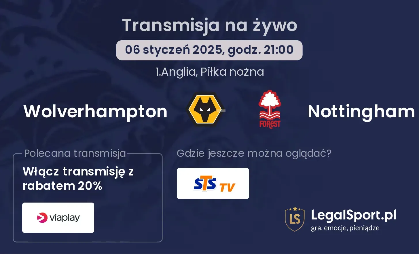 Wolverhampton - Nottingham gdzie oglądać?