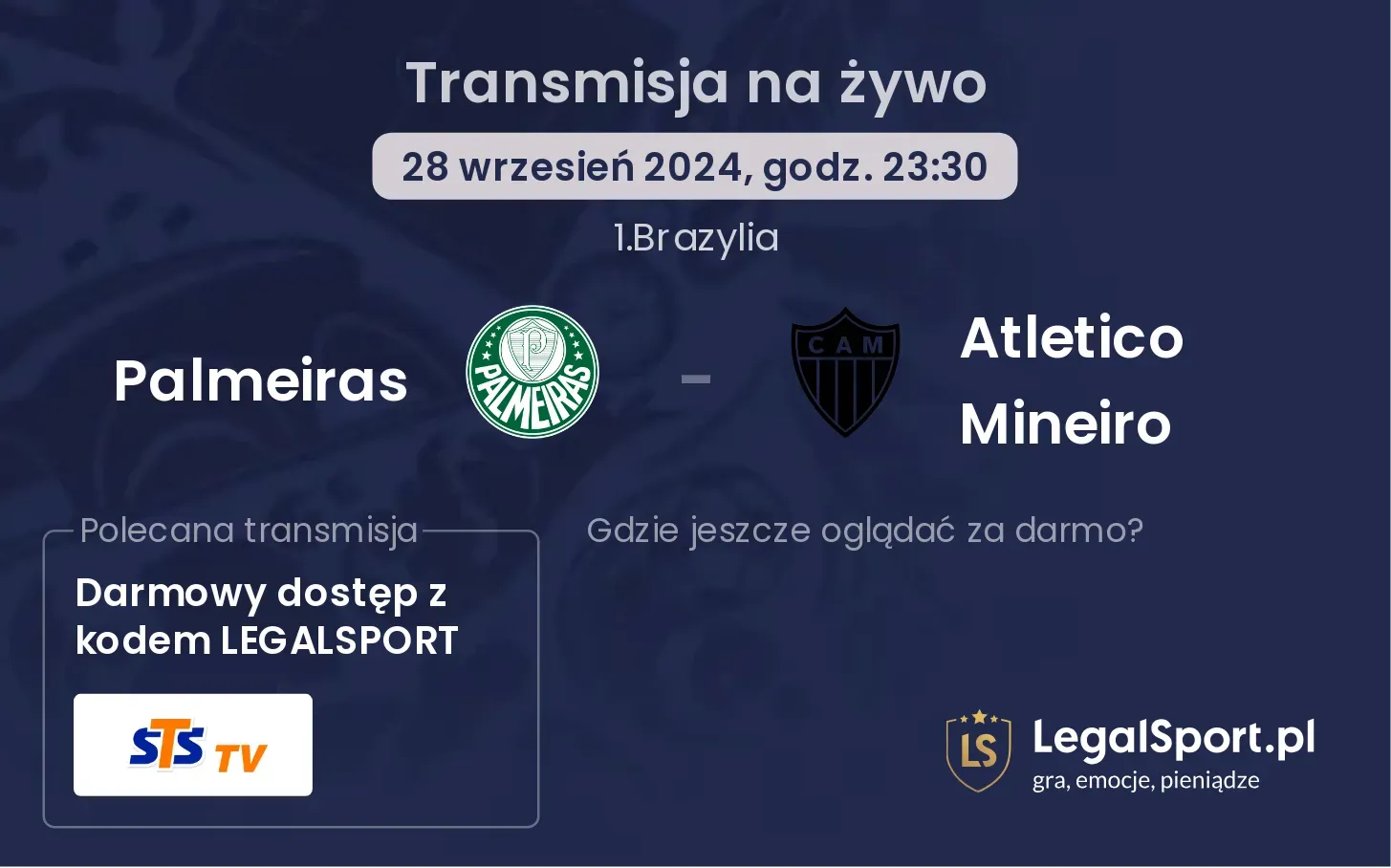 Palmeiras - Atletico Mineiro transmisja na żywo