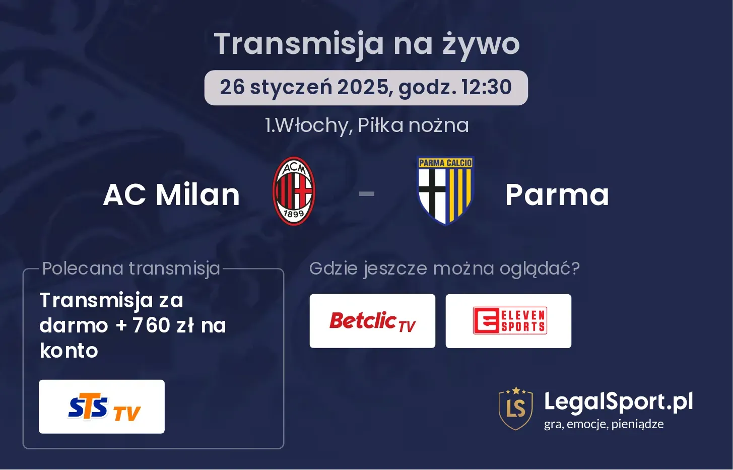 AC Milan - Parma gdzie oglądać?