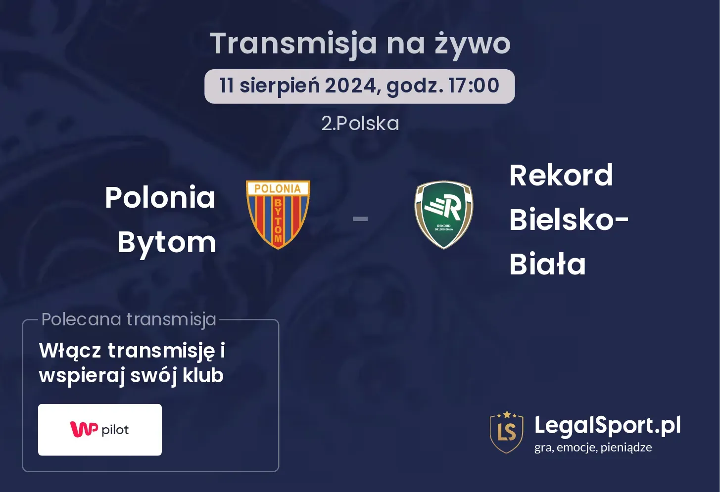 Polonia Bytom - Rekord Bielsko-Biała transmisja na żywo