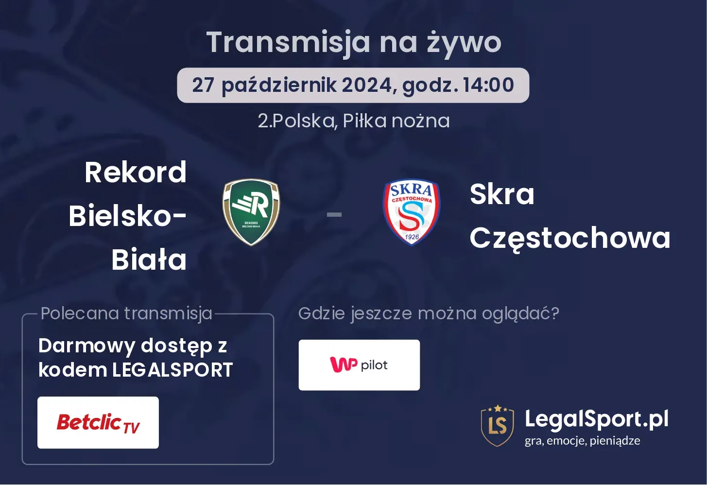 Rekord Bielsko-Biała - Skra Częstochowa transmisja na żywo