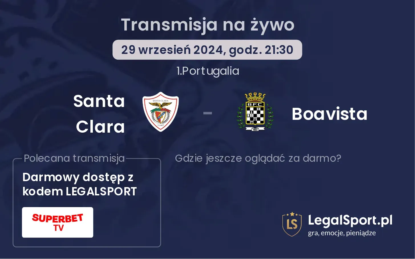 Santa Clara - Boavista transmisja na żywo