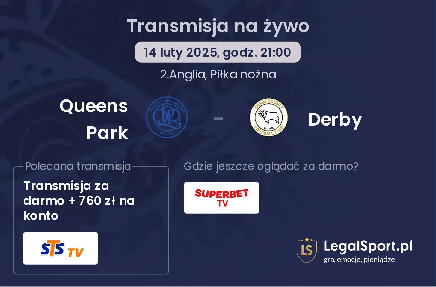 Queens Park - Derby transmisja na żywo