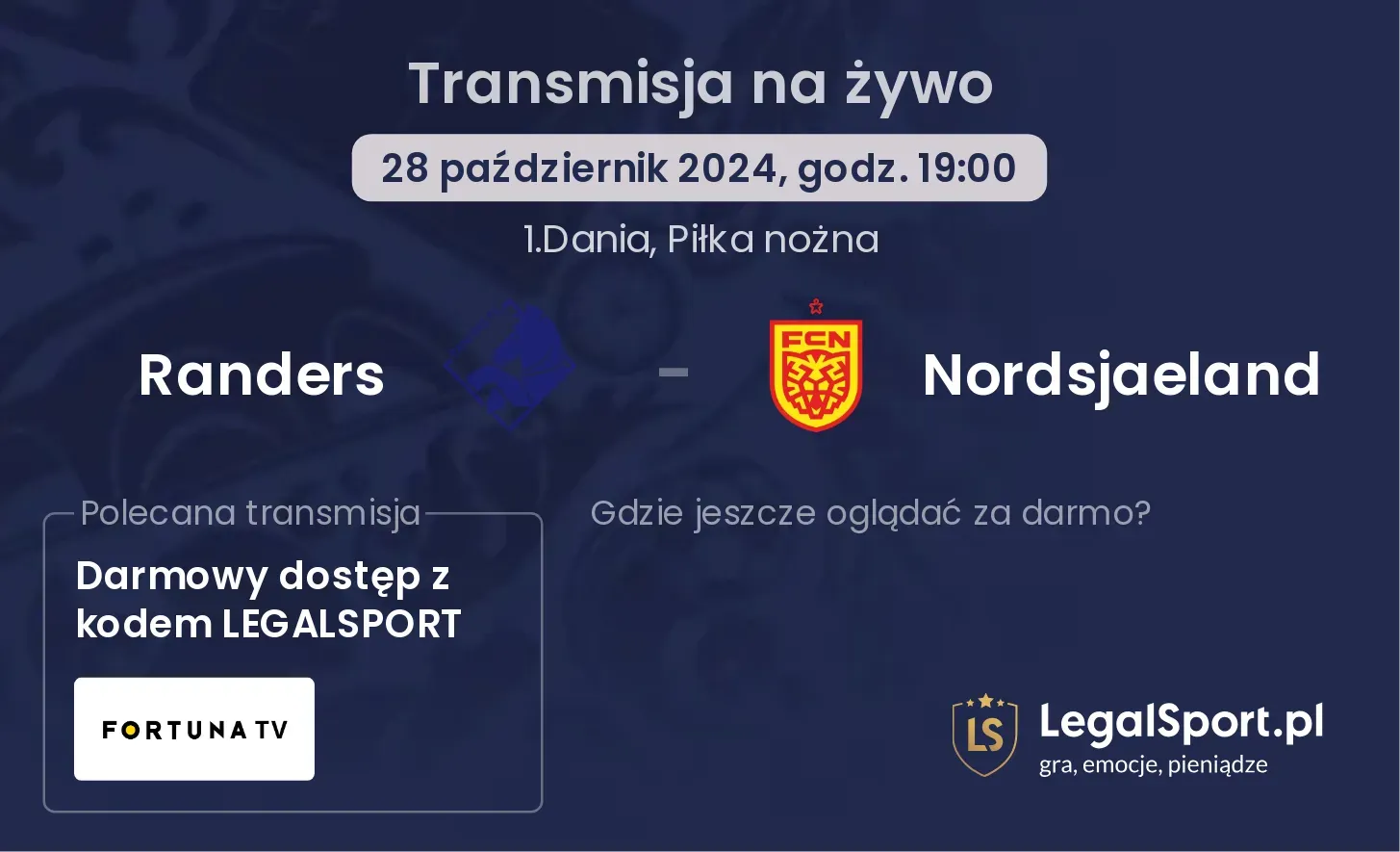 Randers - Nordsjaeland transmisja na żywo