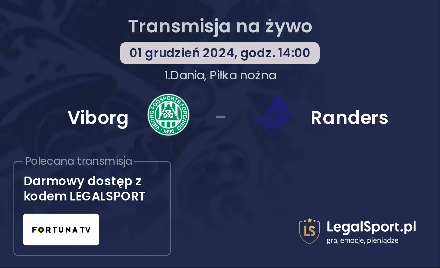 Viborg - Randers gdzie oglądać?