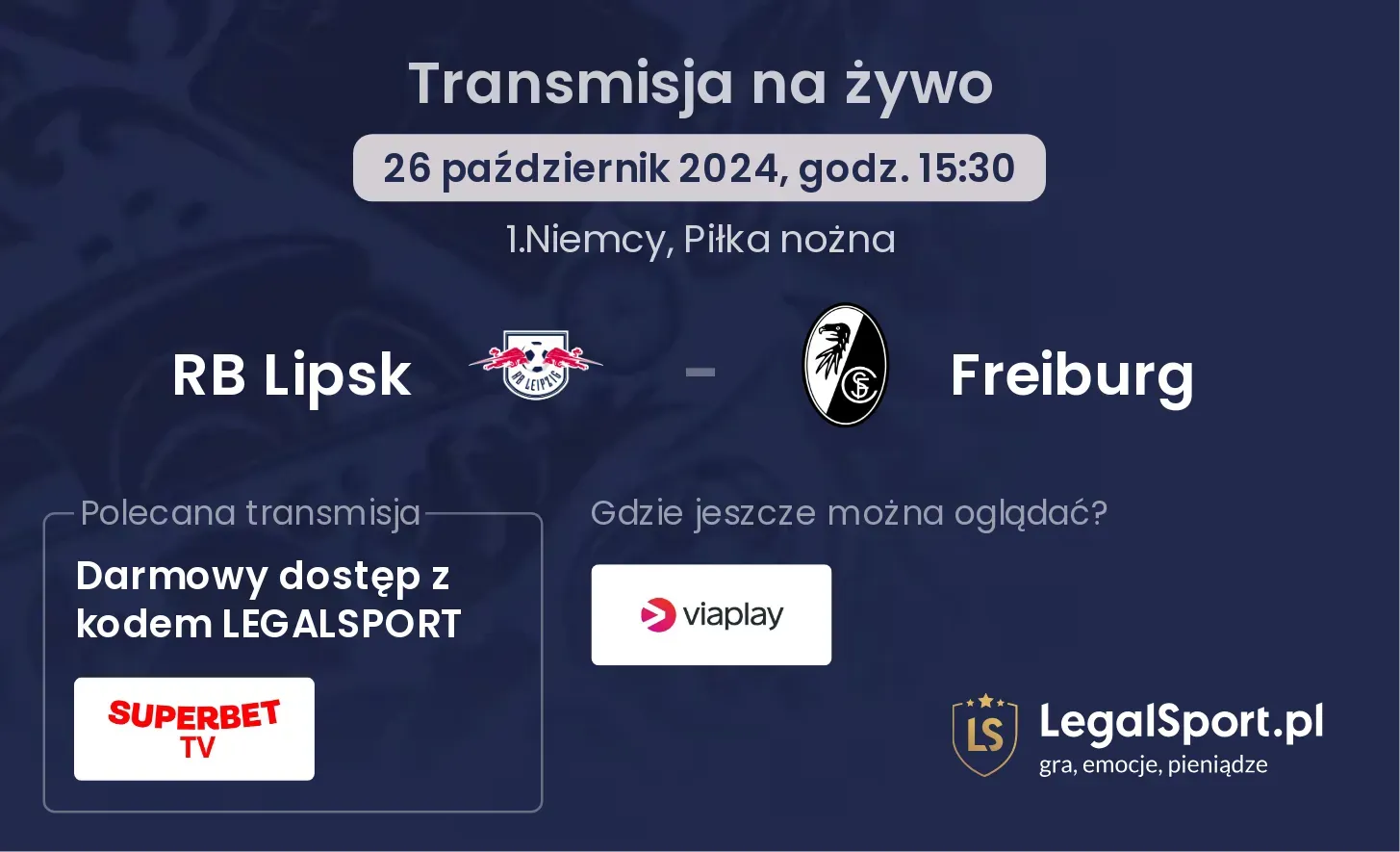 RB Lipsk - Freiburg transmisja na żywo