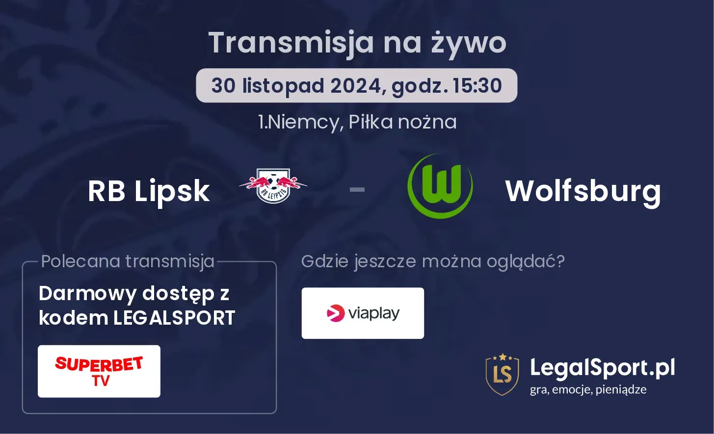 RB Lipsk - Wolfsburg transmisja na żywo