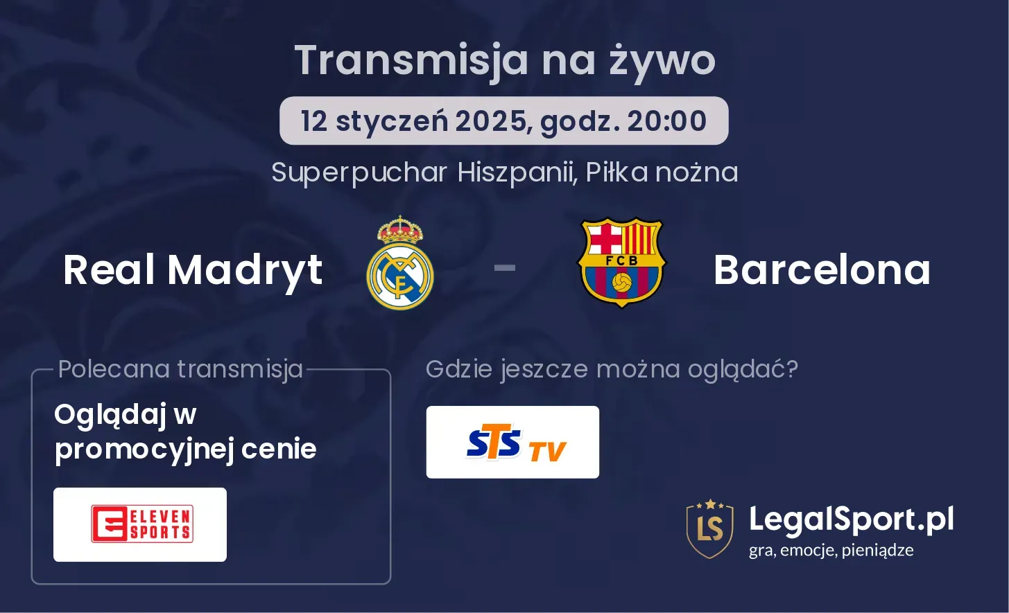 Real Madryt - Barcelona gdzie oglądać?