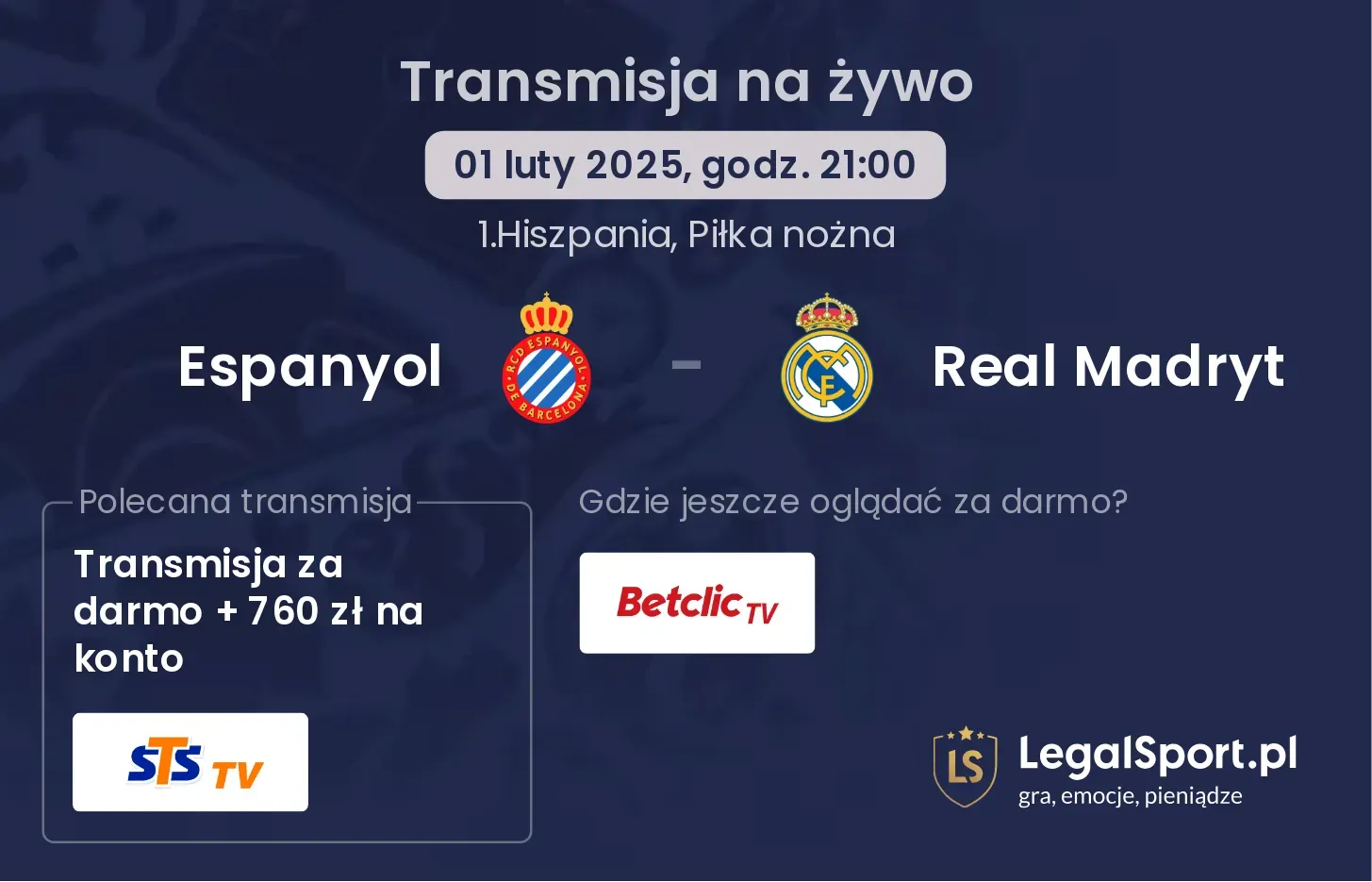 Real Madryt - Espanyol gdzie oglądać? 21.09, godz. 21:00