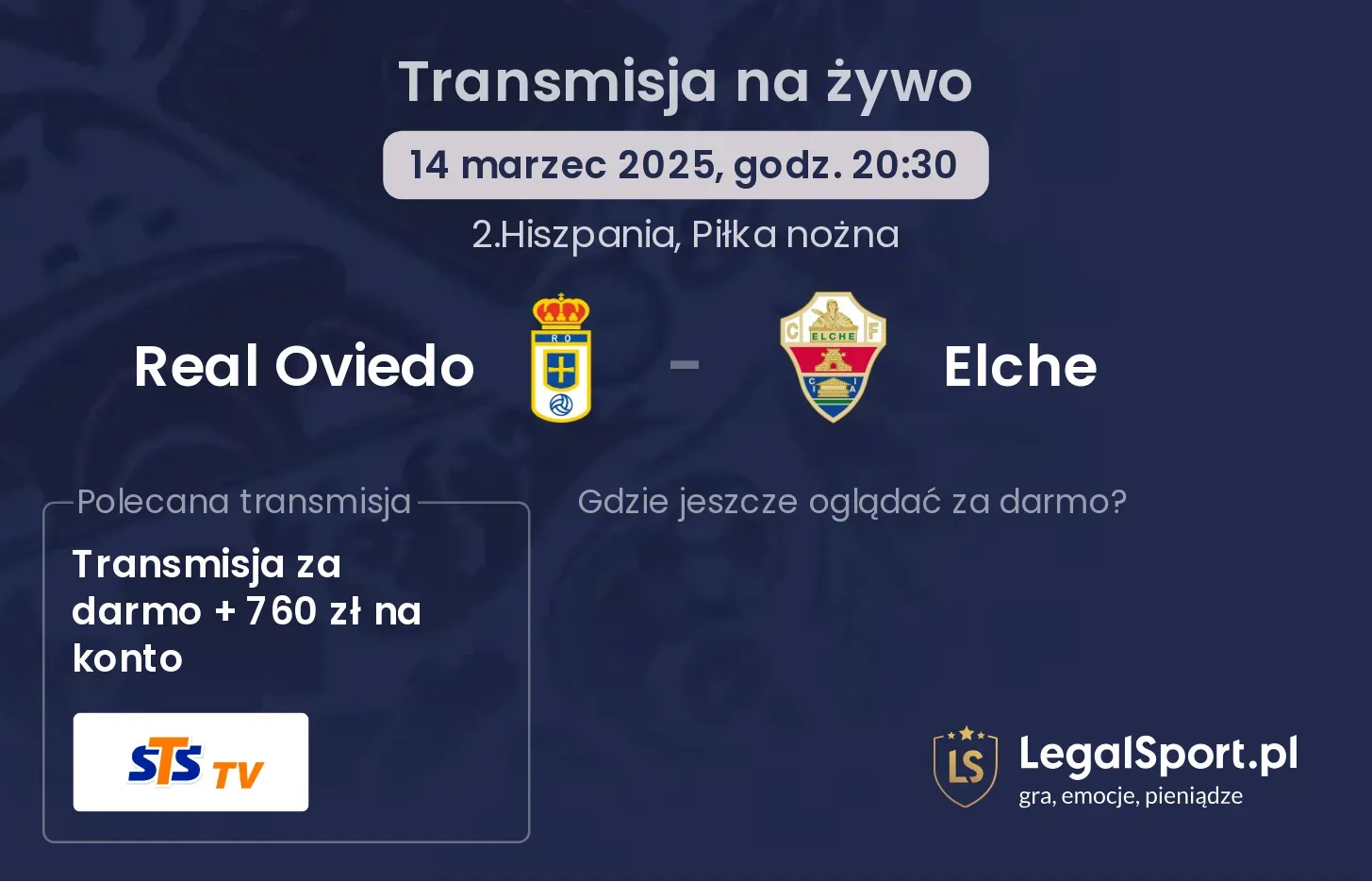 Real Oviedo - Elche transmisja na żywo