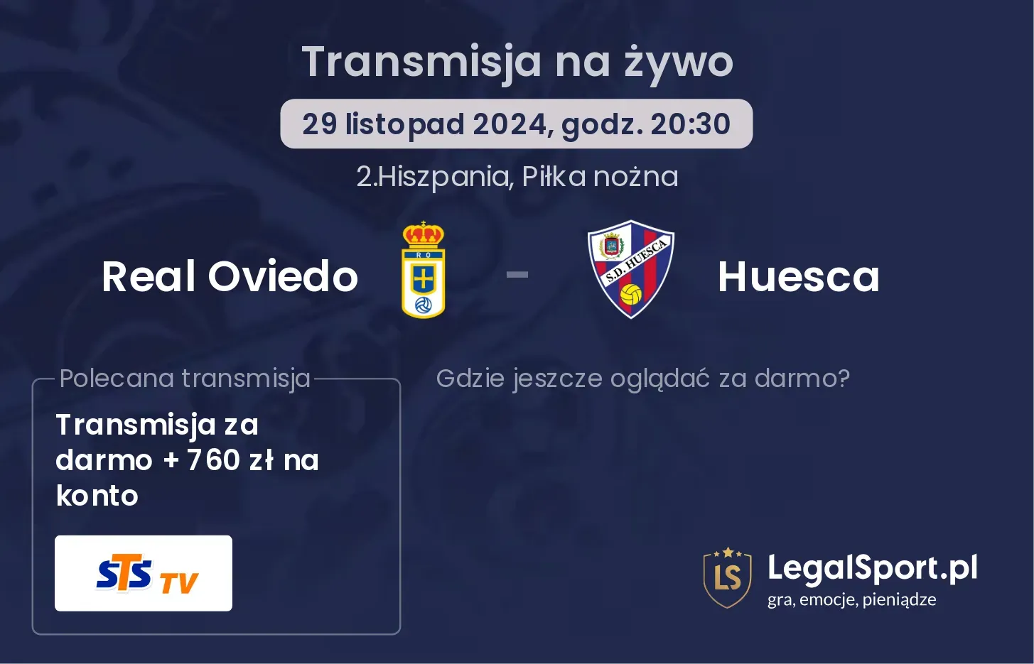 Real Oviedo - Huesca transmisja na żywo