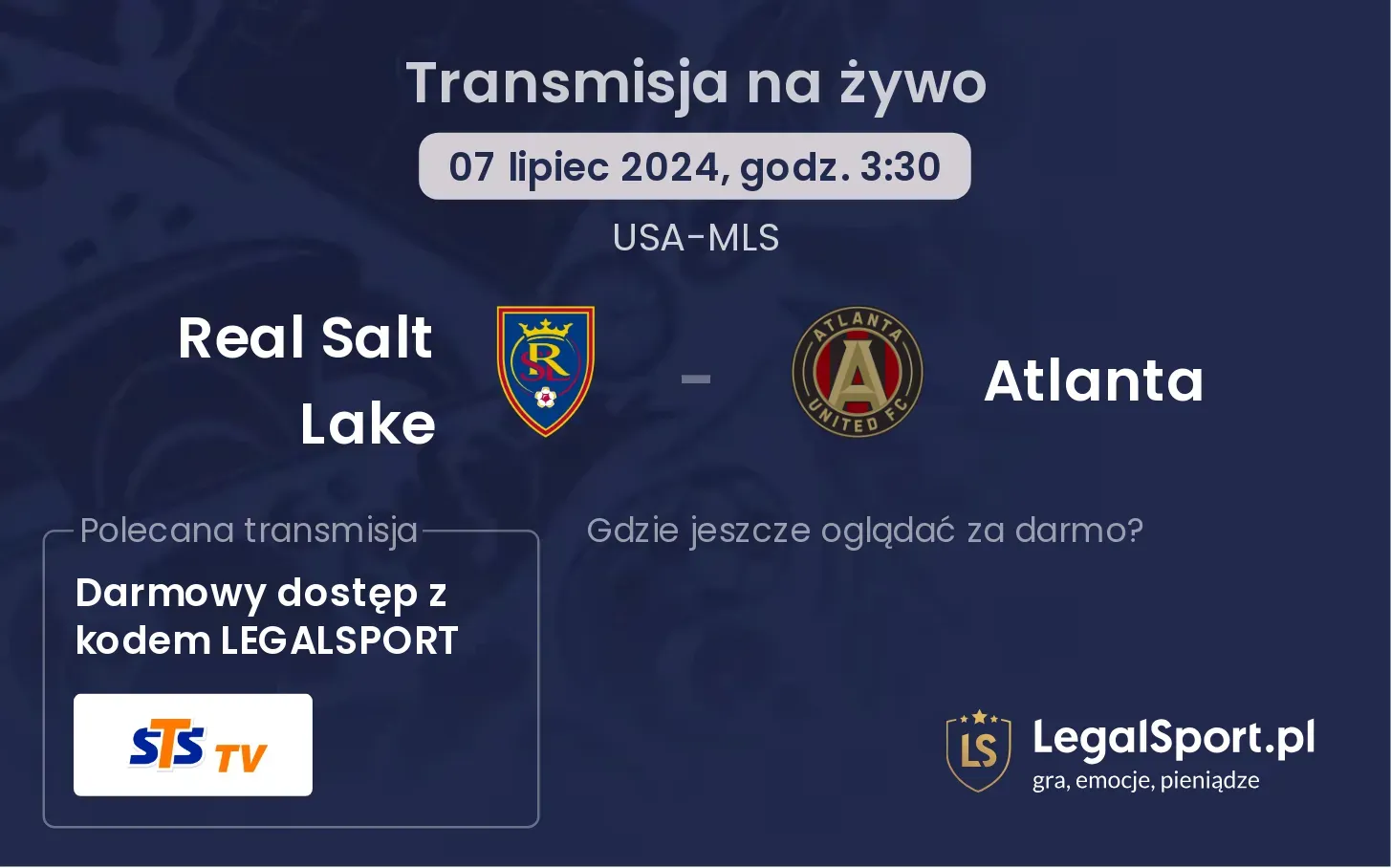 Real Salt Lake - Atlanta gdzie oglądać?(07.07, godz. 03:30)