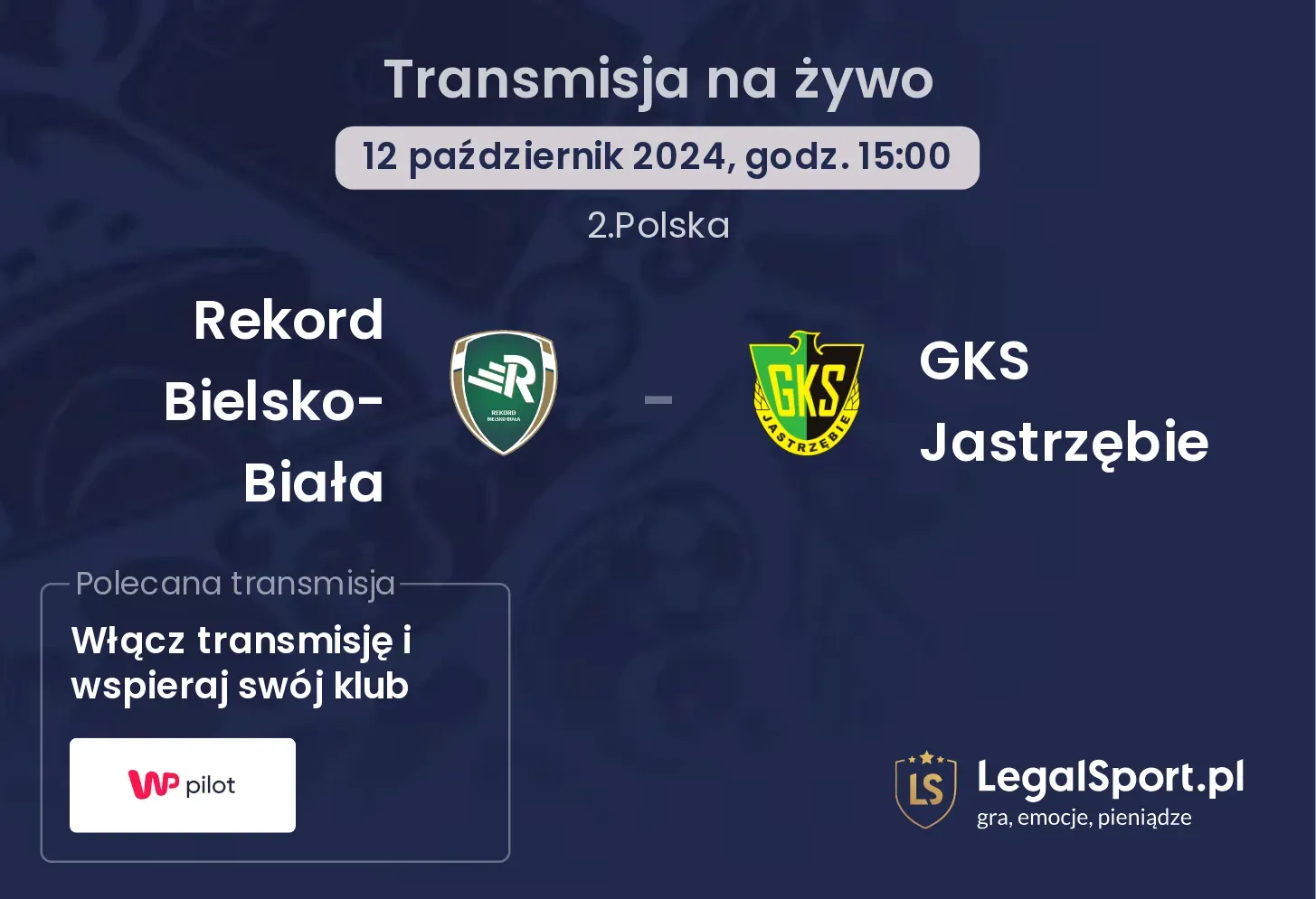 Rekord Bielsko-Biała - GKS Jastrzębie transmisja na żywo