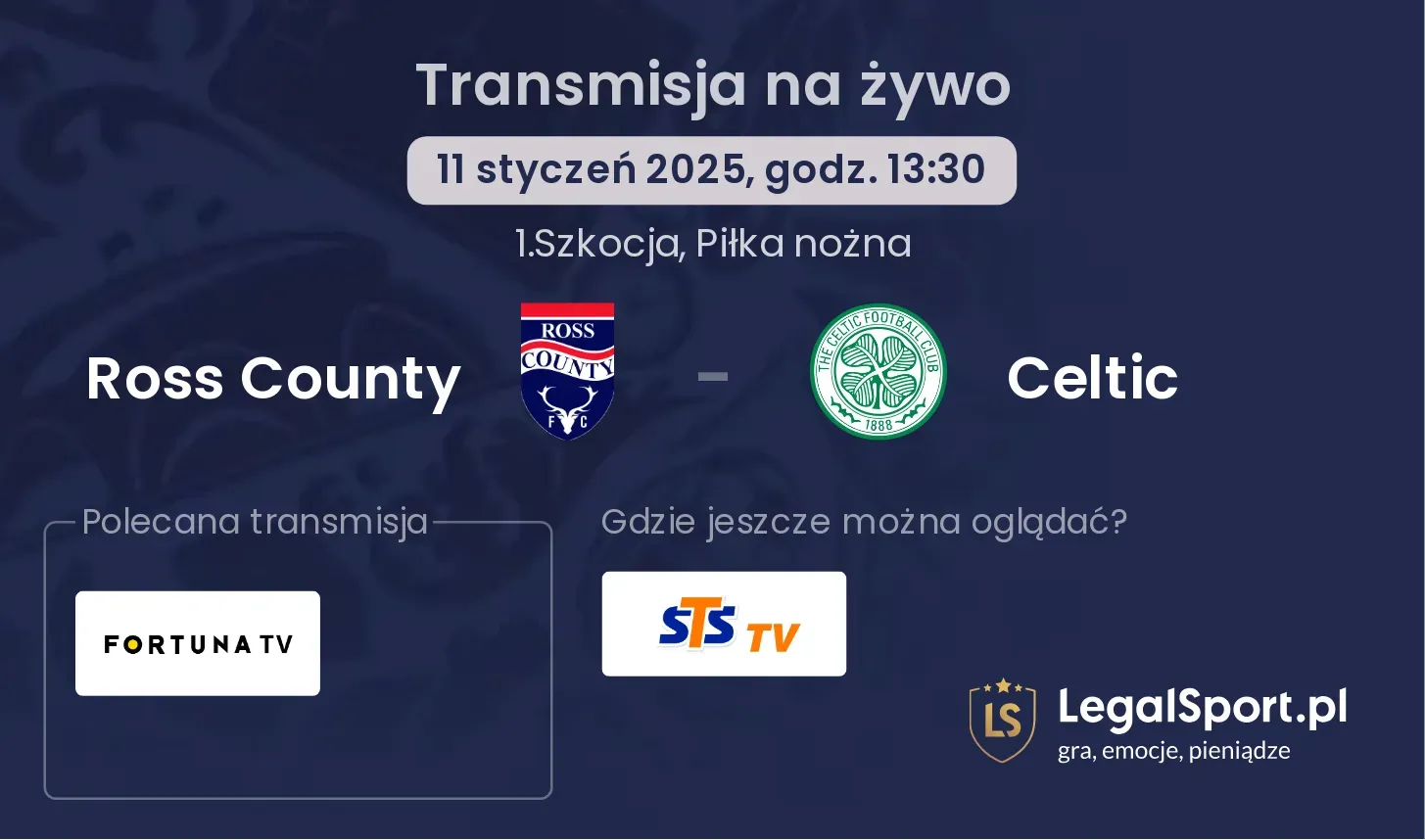 Ross County - Celtic gdzie oglądać?