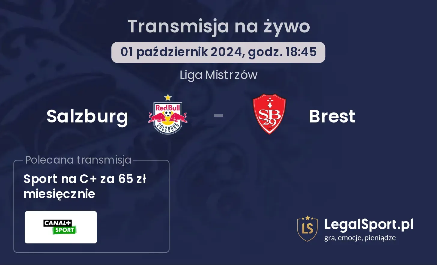 Salzburg - Brest transmisja na żywo