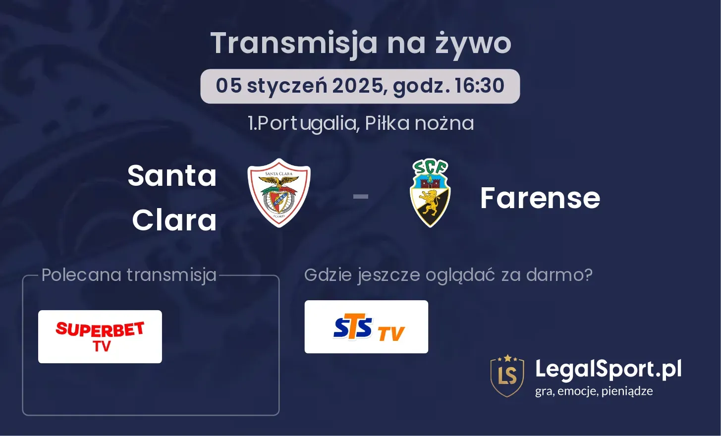 Santa Clara - Farense transmisja na żywo