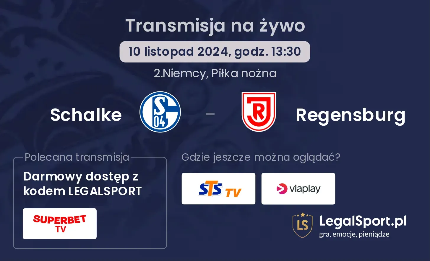 Schalke - Regensburg transmisja na żywo