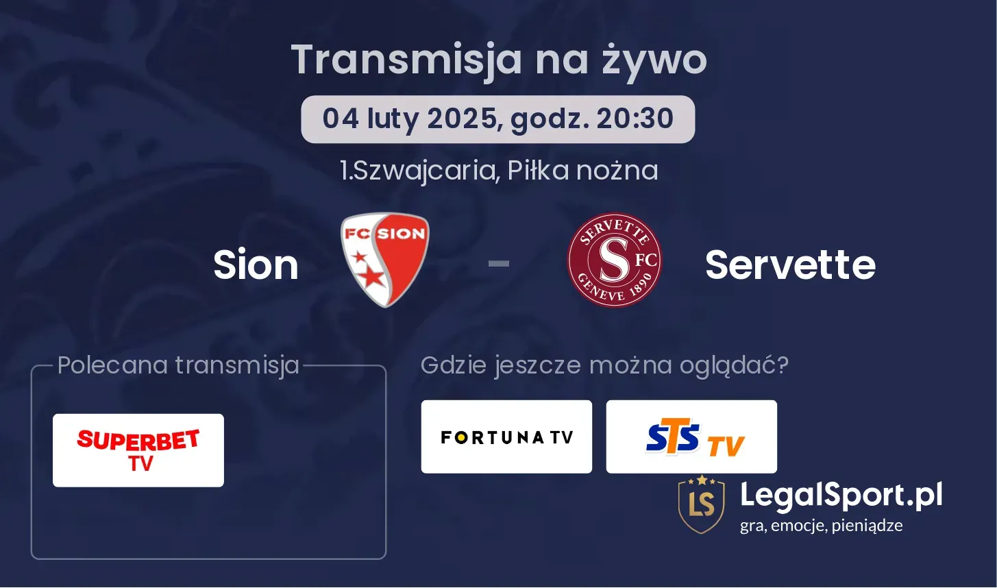 Servette - Sion gdzie oglądać? 19.10, godz. 20:30