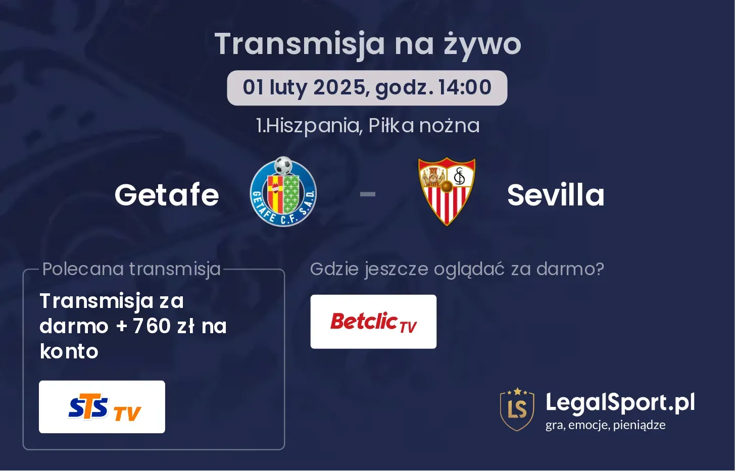 Getafe - Sevilla gdzie oglądać?