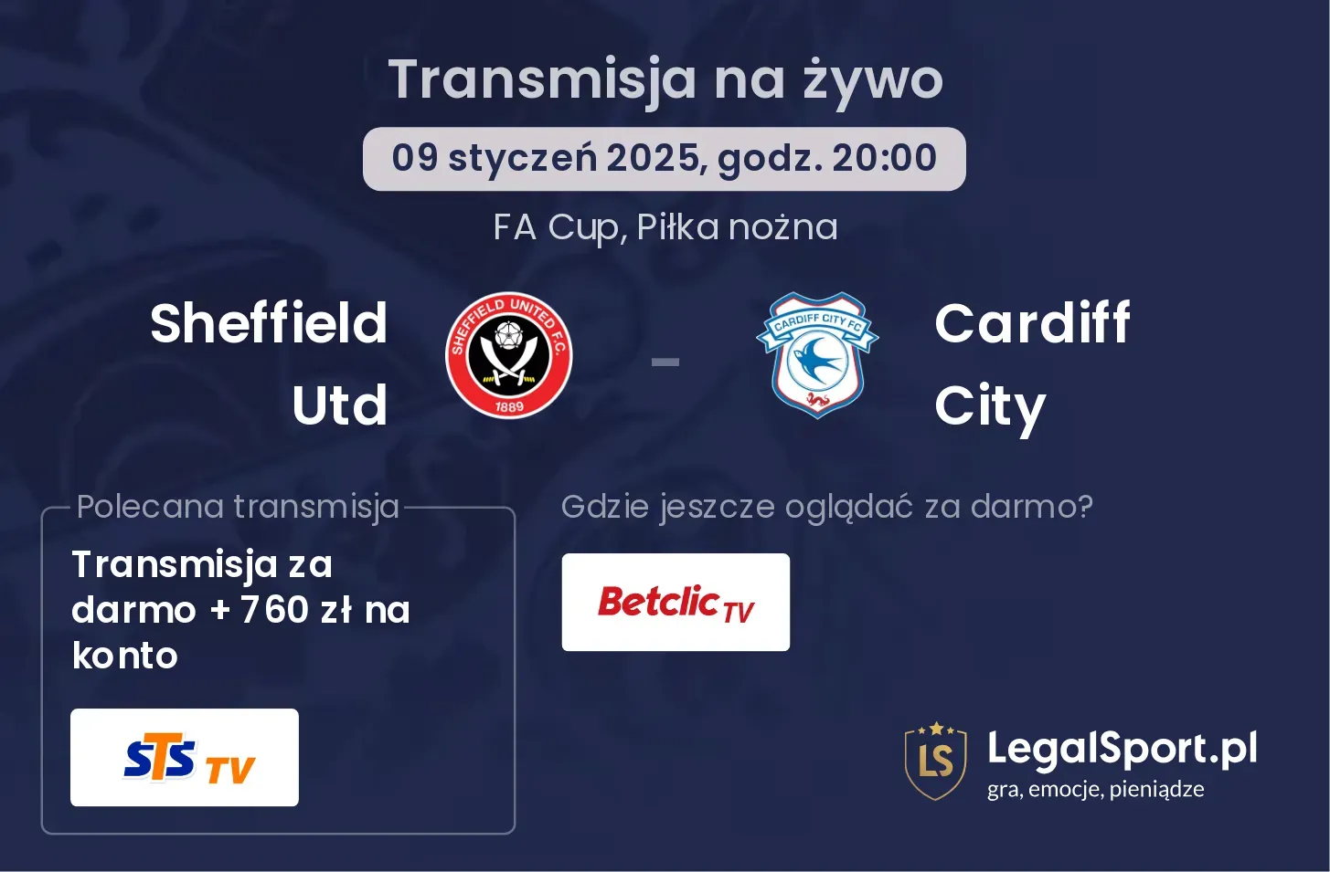 Sheffield Utd - Cardiff City transmisja na żywo