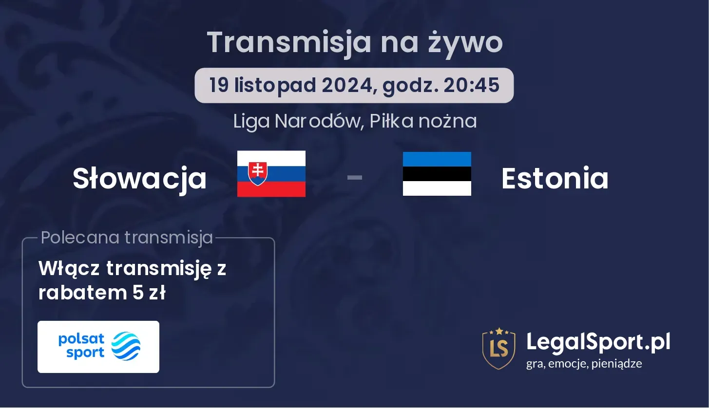 Słowacja - Estonia transmisja na żywo