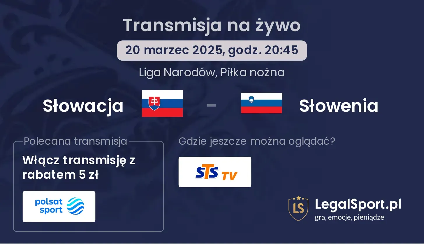 Słowacja - Słowenia transmisja na żywo