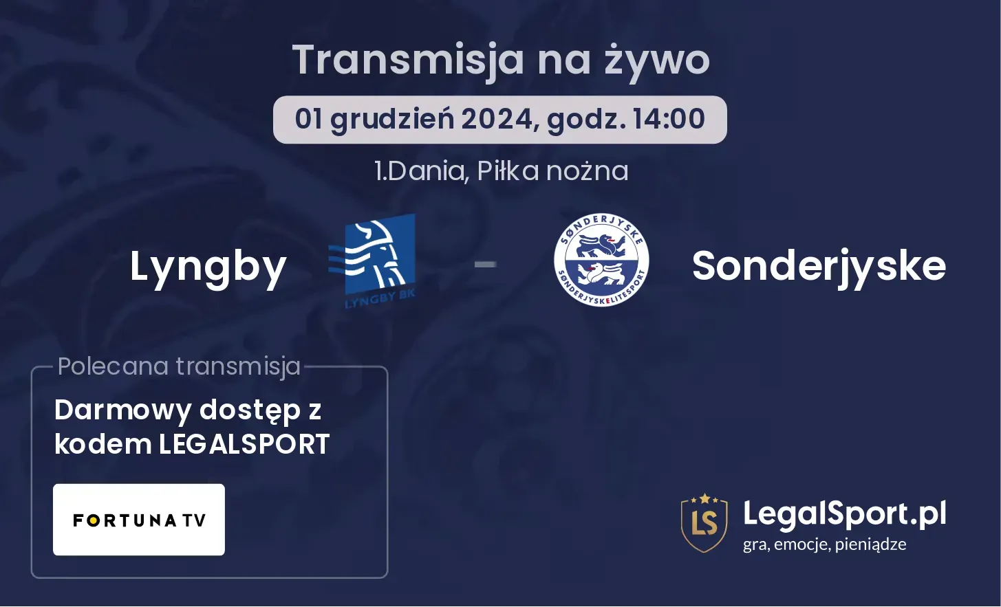 Lyngby - Sonderjyske gdzie oglądać?