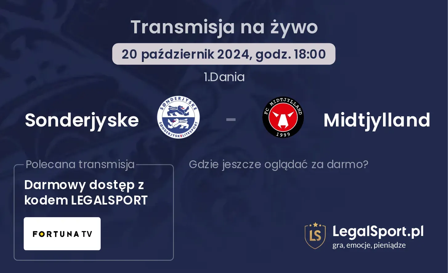 Sonderjyske - Midtjylland transmisja na żywo